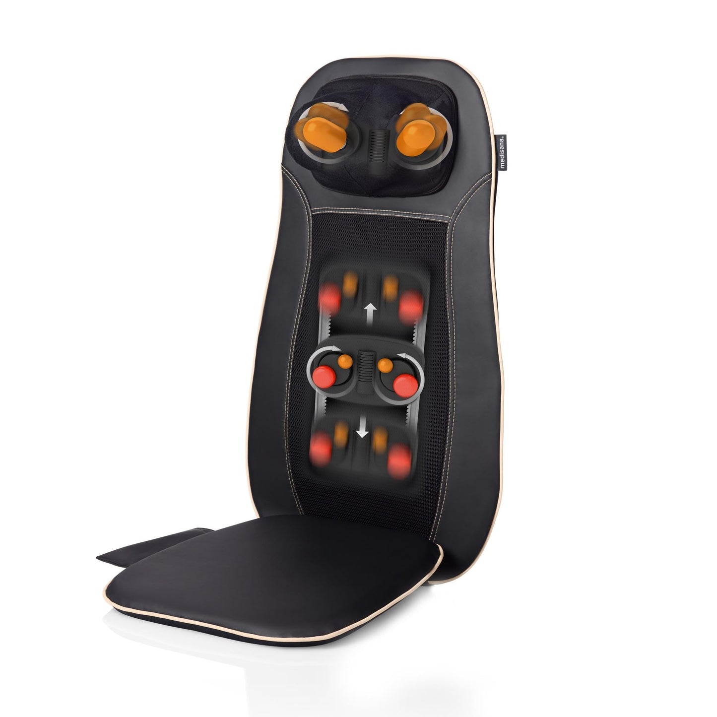 Medisana MCN Shiatsu Massagesitzauflage mit Wärme & 3 Intensitäten für Rücken & Nacken