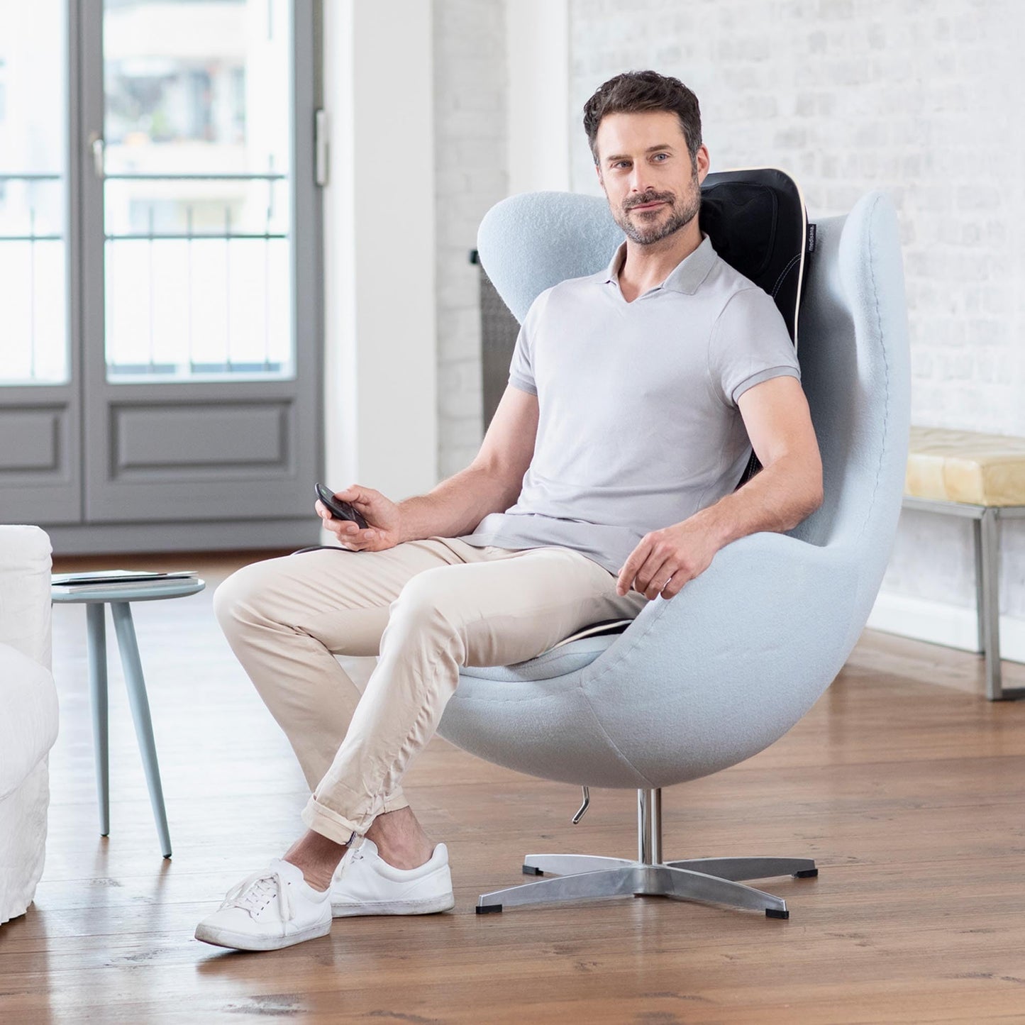 Medisana MCN Shiatsu Massagesitzauflage mit Wärme & 3 Intensitäten für Rücken & Nacken