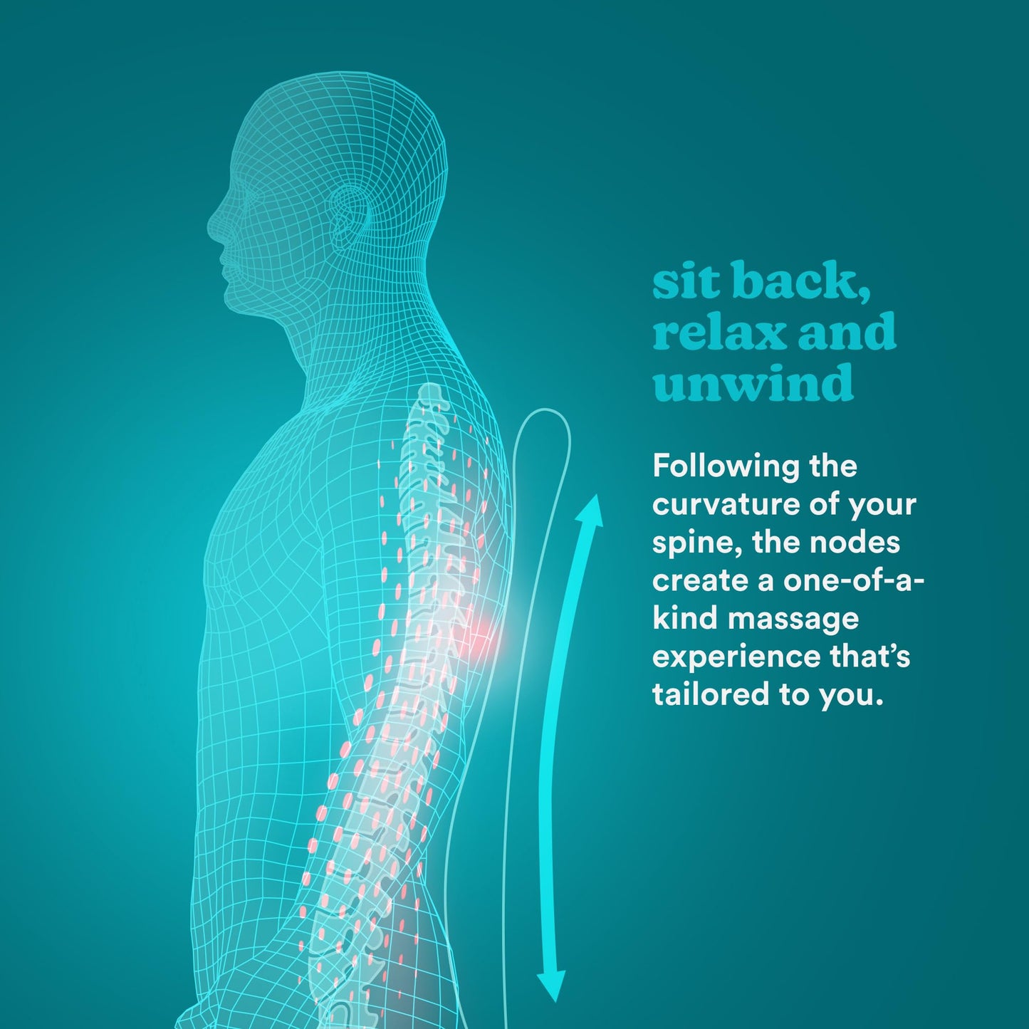 Homedics Shiatsu Massagesitzauflage für Rücken & Schultern mit Wärme & Vibration