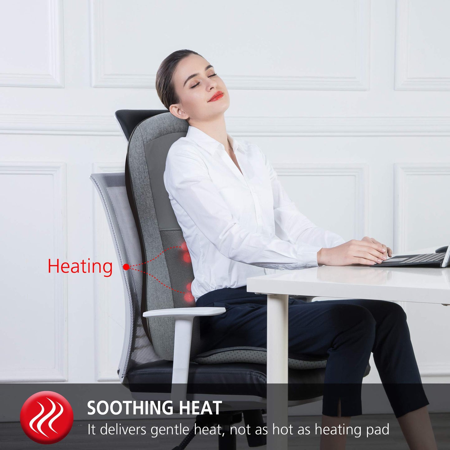 Comfier Shiatsu Massagesitzauflage 2D/3D mit Wärme