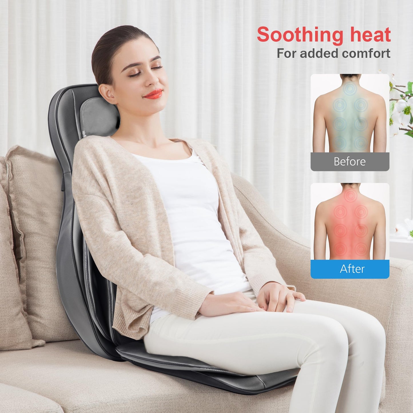 Comfier Shiatsu Rücken- & Nackenmassagegerät Wärme