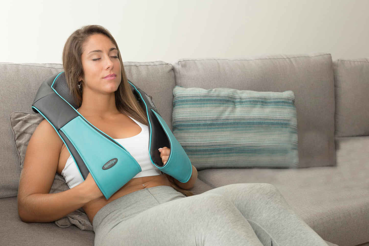 Shiatsu 3D Knetmassagegerät mit Wärme für Rücken, Nacken, Schultern & Beine