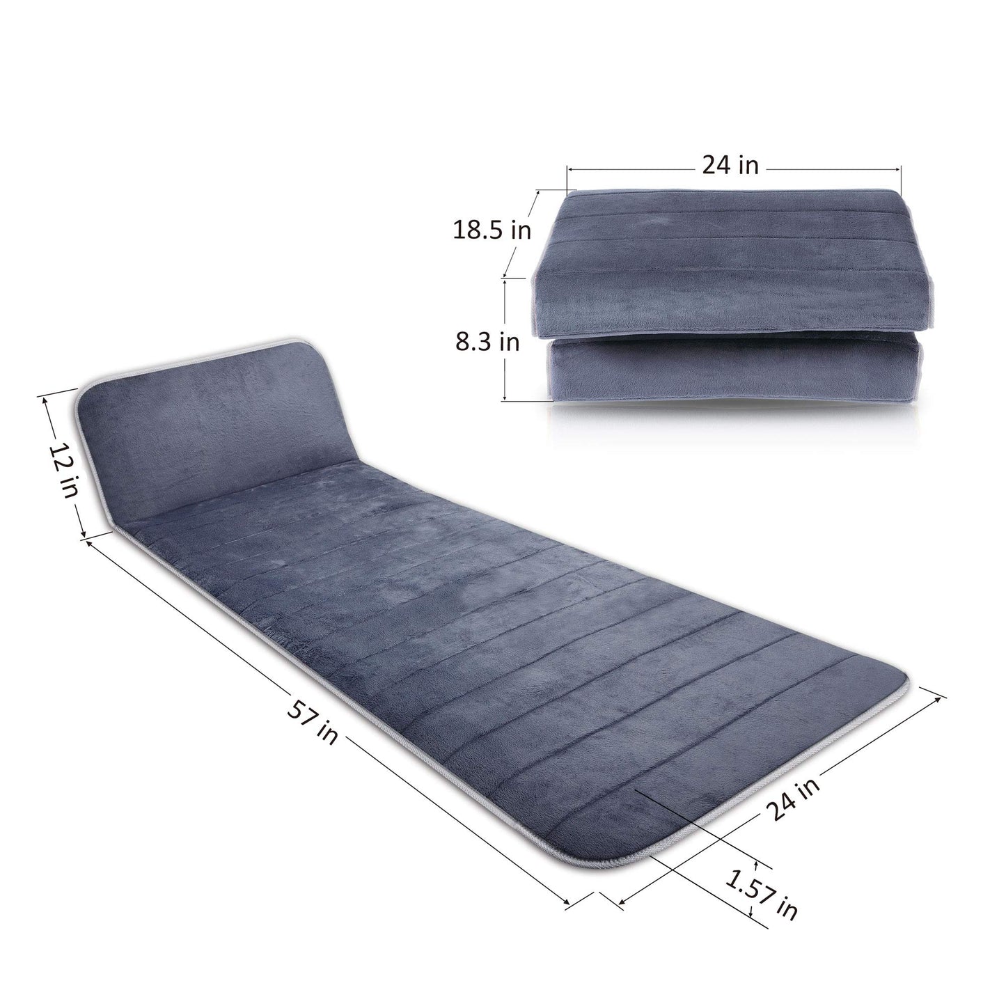 Snailax Massagematte mit Memory-Foam, Wärme & Vibration für Nacken, Rücken & Beine