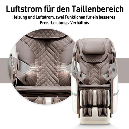 ROTAI 4D Massagesessel mit Zero-Gravity, SL-Spur, Bluetooth & Rückenheizung