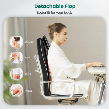 Snailax Shiatsu Rücken & Nacken Massageauflage mit Wärme
