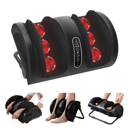 Snailax Shiatsu Fuß- & Wadenmassagegerät mit Wärme, Elektrisch mit Kneten & Rollen