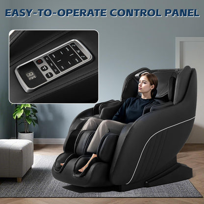 HealthRelife Shiatsu Massagestuhl mit Zero Gravity, Ganzkörpermassage & Bluetooth