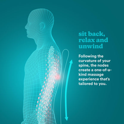Homedics Shiatsu Massagesitzauflage für Rücken & Schultern mit Wärme & Vibration
