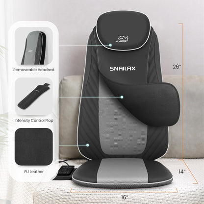 Snailax Shiatsu Rücken & Nacken Massageauflage mit Wärme