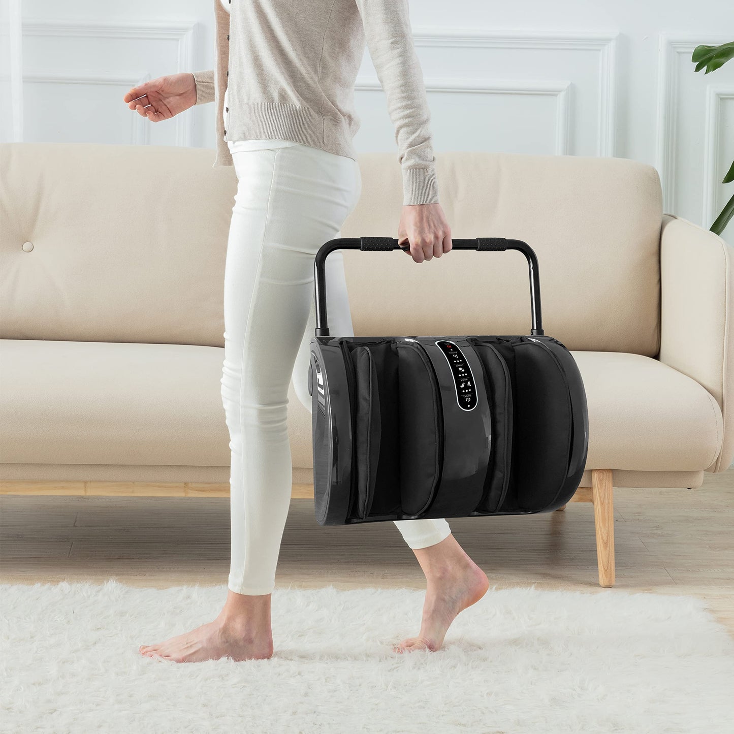 Snailax Shiatsu Fuß- & Wadenmassagegerät mit Wärme, Elektrisch mit Kneten & Rollen