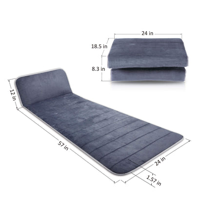 Snailax Massagematte mit Memory-Foam, Wärme & Vibration für Nacken, Rücken & Beine