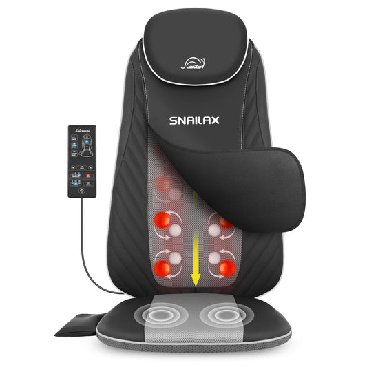 Snailax Shiatsu Rücken & Nacken Massageauflage mit Wärme