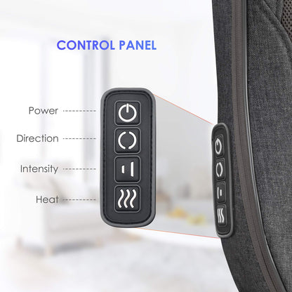 COMFIER Shiatsu Massagekissen mit Wärme, tragbar für Rücken & Stuhl
