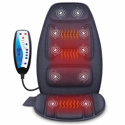 Snailax Massagesitzauflage mit Wärme & 10 Vibrationsmotoren für Rücken & Nacken